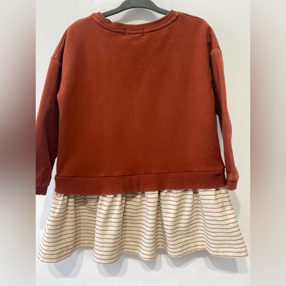 Rust Red Kids Twofer Dress 2T/3T - Picture 2 of 3